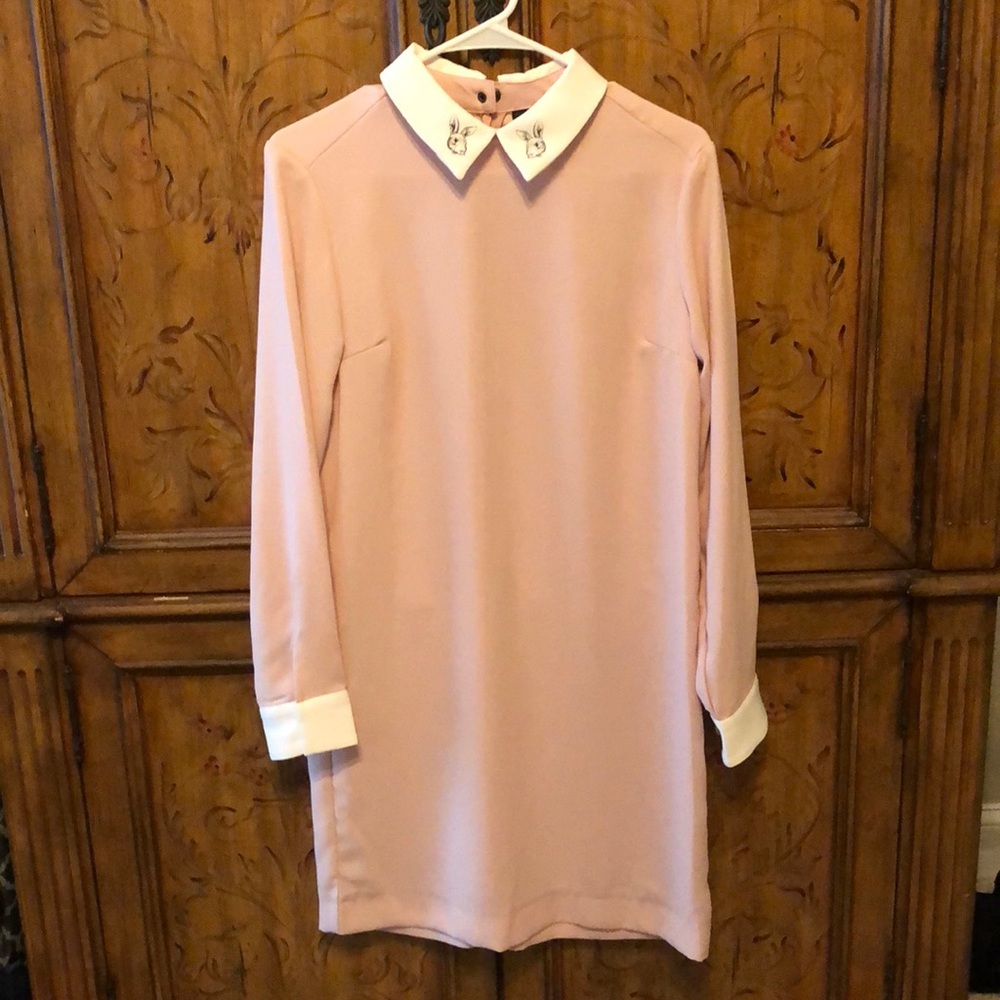 💙Victoria Beckham For Target pink dress w bunnies